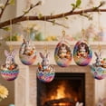 thumbnail image 7 of AuroraX Easter Eggs Bulk Decoration for Baskets,8 Pack 2D Printed Hanging Ornaments for Easter Tree Spring Home Party Supplies Decorations, 7 of 7