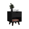 thumbnail image 4 of Ample Drawer Space / In Bedside Use / Elegant Nightstand with Wooden Legs, 4 of 4