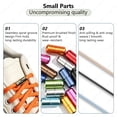 thumbnail image 6 of Elastic Round No-Tie Shoelaces with Metal Lock,  3 Pairs, 40", 6 of 8