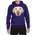 thumbnail image 2 of Wild Bobby, Golden Retriever Cute Gift, Dog Lover, Unisex Graphic Hoodie Sweatshirt, Purple, Small, 2 of 4