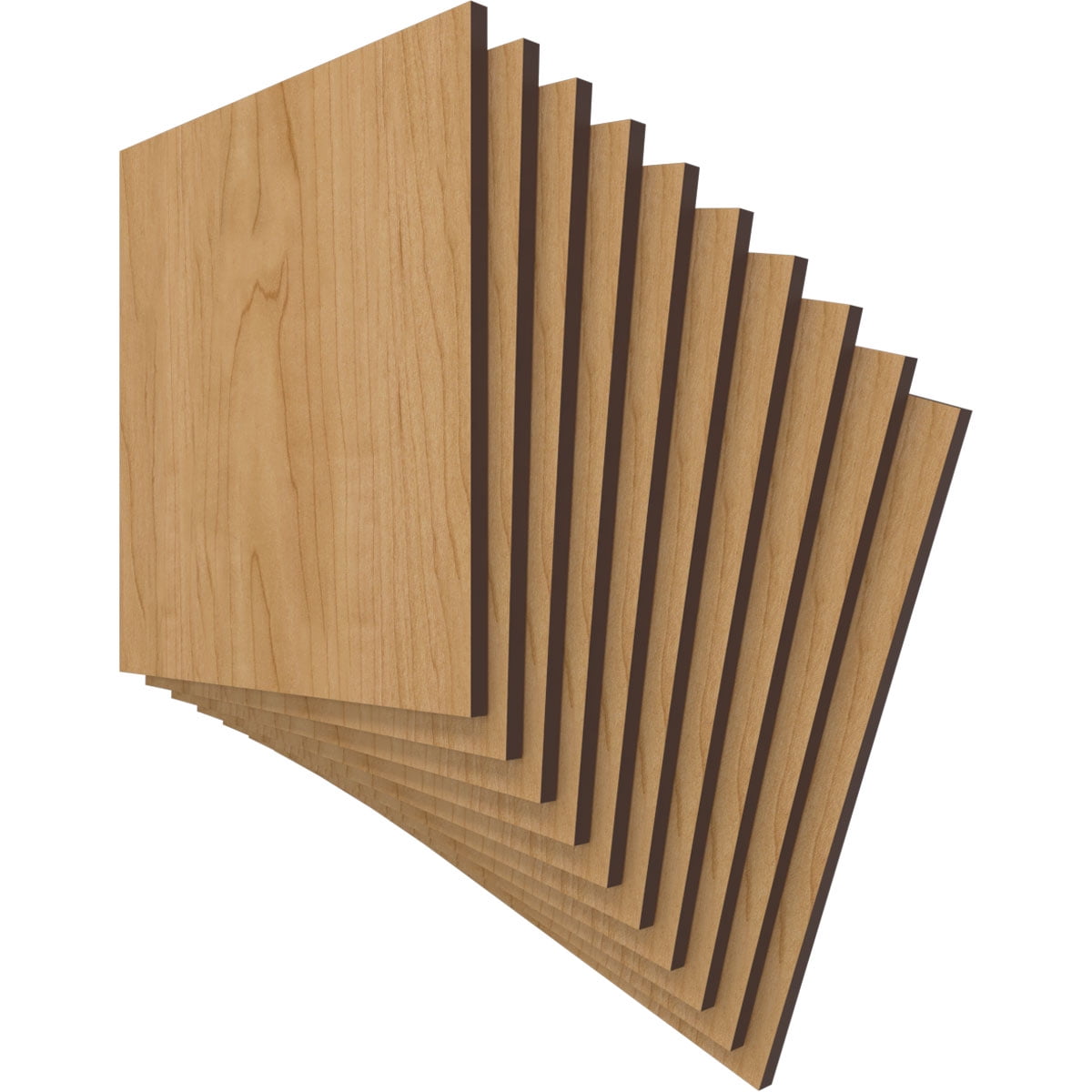 Ekena Millwork 11 3/4"W x 11 3/4"H x 3/8"T Wood Hobby Boards, Maple (10-Pack)