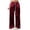 Red, variant on Guluxicc Women's Satin Pants with Pockets Trendy Elastic Waist Long Wide Leg Trousers for Everyday Wear Summer Casual Outfits