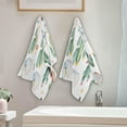 thumbnail image 4 of Dreamtimes Tropical Catus 2 pcs Hand Towels Set, Soft Lightweight Highly Absorbent Towel for Bathroom Toilet Kitchen Beach 28.3x14.4in, 4 of 7