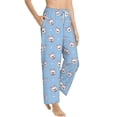 thumbnail image 6 of Salouo French Bulldog Head Print Women's Pajama Pants Casual Loose Sweatpants PJs Flowy Pants Drawstring Palazzo for Women Wide Leg Pants Lounge Pajama -XX-Large, 6 of 8
