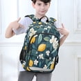 thumbnail image 6 of FORMRS Unisex School Backpack 17" Student Travel Bag with Laptop Compartment, Floral Lemon, 6 of 7