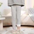 thumbnail image 2 of Girls Fleece Lined Leggings Winter Warm Full Length Pants Elastic Wasit Thick Thermal Tights Pants, 2 of 4