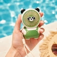 thumbnail image 6 of Handheld Portable Turbo Fan with Ice Cooler, Speed Rechargeable Personal Fan Small Pocket Fans for Travel/Outdoor/Home/Office(Yellow), 6 of 8