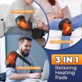 thumbnail image 5 of ArcticMist Cordless Knee Massager, Heated Shoulder Massage Wrap, 3 in 1 Heating Pad with 3 Mode Heating and Vibration, 5000mAh Battery Rechargeable, Relieve Fatigue Stress, Relax Muscle, Black 1pc, 5 of 7