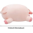 thumbnail image 2 of Animal De Peluche De Cerdo 19.6 Peluches Kawaii Almohada Linda De Felpa De Cerdo Almohadas De Felpa Almohada Abrazada, Juguete De Peluche De Cerdo De Peluche Suave Y Gordo para Niños Niñas Niños, 2 of 5
