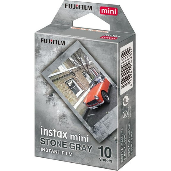 Fujifilm instax Mini Stone Gray Instant Film (Pack of 10 exposures)