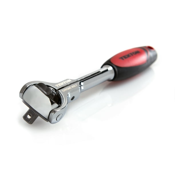 TEKTON 1/4 Inch Drive x 5 Inch Swivel Head QuickRelease Ratchet 1490
