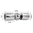 thumbnail image 2 of 2PCS Curtain Rods Corner Connector, Adjustable Curtain Rod Corner Connector for 1 Inch Bay Window Curtain Rods(Silver), 2 of 6
