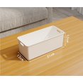 thumbnail image 1 of Caja de almacenamiento con tapa de plástico for armario, ropa interior, calcetines, caja de almacenamiento de escritorio, cesta de almacenamiento grande blanca, 1 of 6