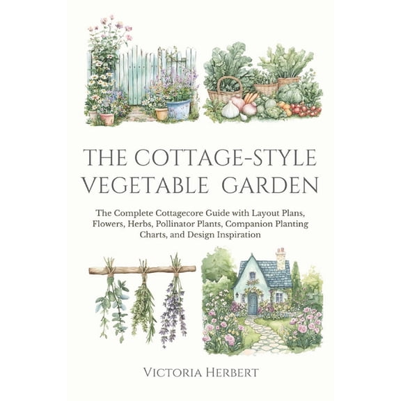 The Abundant Garden The Cottage-Style Vegetable Garden: The Complete Cottagecore Guide with Layout Plans, Flowers, Herbs, Pollinator Plants,, Book 3, (Paperback)