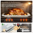 thumbnail image 5 of Non-Stick Stackable Baking Pans Set, 25 PCS Oven Safe Bakeware with Silicone Handles, Heavy-Duty Cookie Sheets 450 ° F, 5 of 7