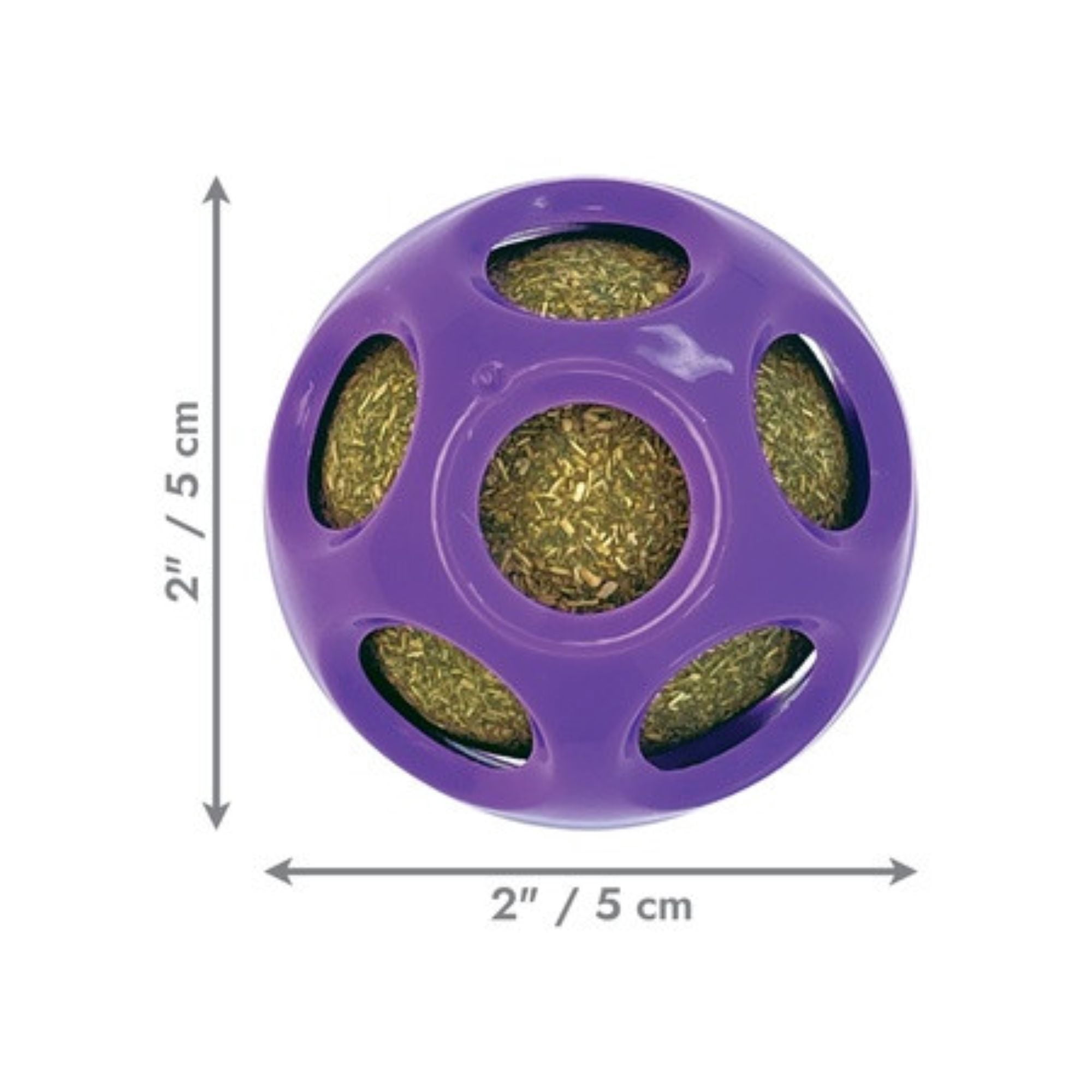 KONG® 2-in-1 Blissy Moon Ball Cat Toy with Premium North American Catnip