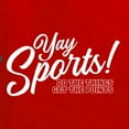 thumbnail image 5 of Wild Bobby, Yay Sports Do the Things Get the Points Father's Day Unisex Crewneck Sweatshirt, Red, Small, 5 of 6