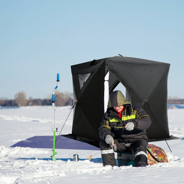 Outsunny 2 Person Ice Fishing Shelter, Pop-up Ice Fishing Tent