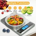 thumbnail image 3 of YIIYRY Rechargeable Food Scale for Kitchen,22lb/10kg Digital Food Kitchen Scale Stainless Steel with 5 Units for Coffee,Baking,Cooking,LCD Display,Silver, 3 of 12
