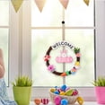 thumbnail image 4 of HOARBOEG Easter Sign Wooden Hanging Wreath Indoor Outdoor Spring Welcome Holiday Decorations For Home, 4 of 6