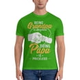 thumbnail image 5 of Being A Grandpa Is An Honor Being A Papa Is Priceless Men'S Basic Short Sleeve T-Shirt Green Small, 5 of 5