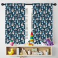 thumbnail image 5 of Blackout Kids Curtains,Dark Blue Princess Castle Pattern Childrens Insulated Curtains Set Of 2,Bedroom Essentials,Toddler Room Decor 42"x54", 5 of 5