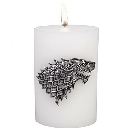 Game Of Thrones Candle Large House Stark Insignia Sculpted