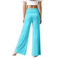 thumbnail image 6 of Miaoju Coral Fold Over Yoga Pants 2026 Wide Leg Loose Fit Pant with Ruched Waist Stretchy Baggy Sports Leggings, 6 of 7