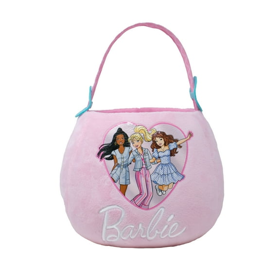 Halloween Barbie Medium Plush Basket Pink