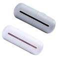 thumbnail image 2 of Milisten 2pcs Wall-mounted Trash Bag Container Capsule Shape Trash Bag Dispenser Garbage Bag Storage Box for Bathroom Kitchen (White + Grey), 2 of 5