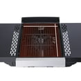 thumbnail image 5 of Yardi Yarda 2-Burner Propane Gas BBQ Grill, Pizza Box, 24600BTU Output With Wire Enamel Cooking Grids For Outdoor Barbecue, Foldable Side Table, Hanging Basket, Black, 5 of 9