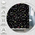 thumbnail image 5 of Constellation Bathroom Shower Curtain Set Celestial Milky Way Night Sky Astronomical Horoscopes Bath Curtains Shower with Hooks Planetarium Bathroom Curtains Shower Set 72x72 Inches, 5 of 6