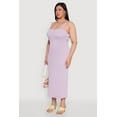thumbnail image 3 of Womens Plus Size Textured Knit Side Slit Midi Dress, 3 of 4
