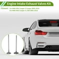 thumbnail image 3 of Kit de Válvulas de Admisión y Escape del Motor Unique Bargains No.IVSU11S para MINI R56 Cooper S Coupe 2005-2010 Válvulas de Aire de Entrada y Salida 1 Juego, 3 of 6