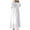 White, variant on Plus Size Women's Muslim Summer Maxi Dress, Loose Lantern Sleeve Kaftan Mubarek Flowy Caftan Robe Praying Clothes