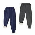thumbnail image 1 of BIG ELEPHANT Pantalones Deportivos con Forro Polar para Niños y Niñas, Pantalones Deportivos Cálidos de Invierno con Cintura Elástica y Bolsillos de 3 a 16 Años, 1 of 9