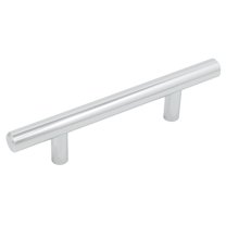 Bar Cabinet Pull, 3 Inches (76 Millimeters), 136mm Overall Length, Polished Chrome by Stone Harbor Hardware