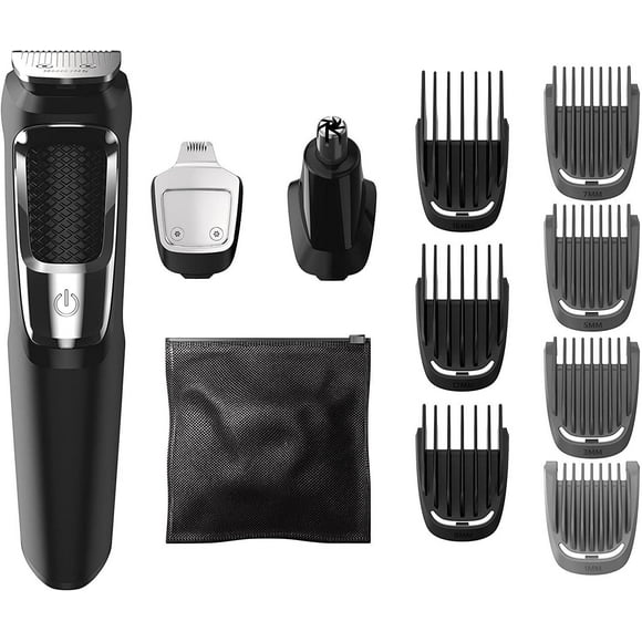 Philips Multigroom Série 3000 avec 10 Accessoires, MG3750/10 Tondeuse tout-en-un