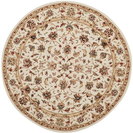 SAFAVIEH Chelsea Raeburn Traditional Wool Area Rug Ivory 3 x 3 Round