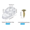thumbnail image 2 of Unique Bargains Glass Retainer Clips, 30 Packs Cabinet Glass Clips Mirror Holder Clips for Fixing 3-4mm Glass Cabinet Doors, 2 of 6