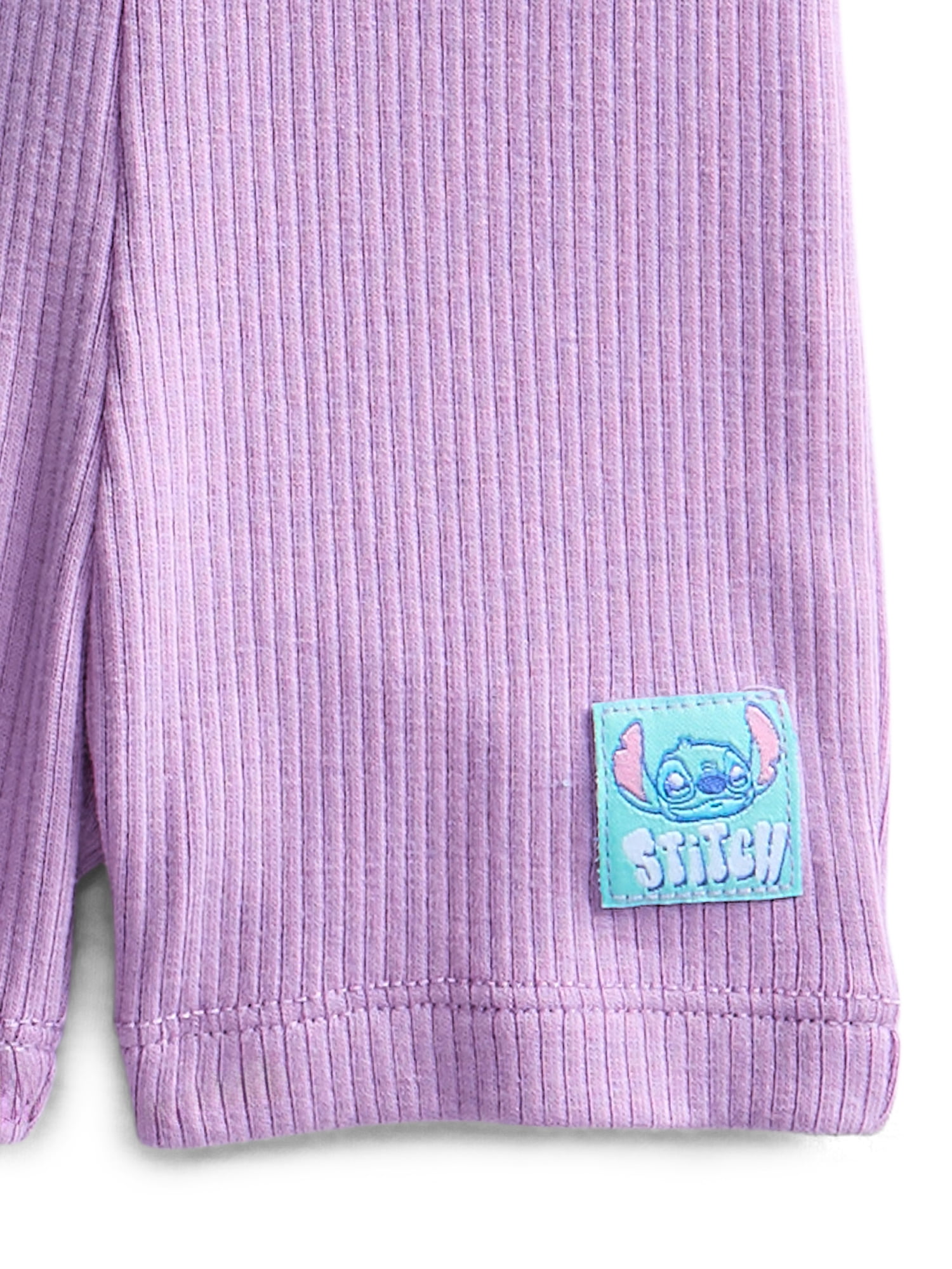 Stitch Baby Girls Graphic Tee and Bike Shorts Set, 2-Piece, Sizes 0/3M-6/9M