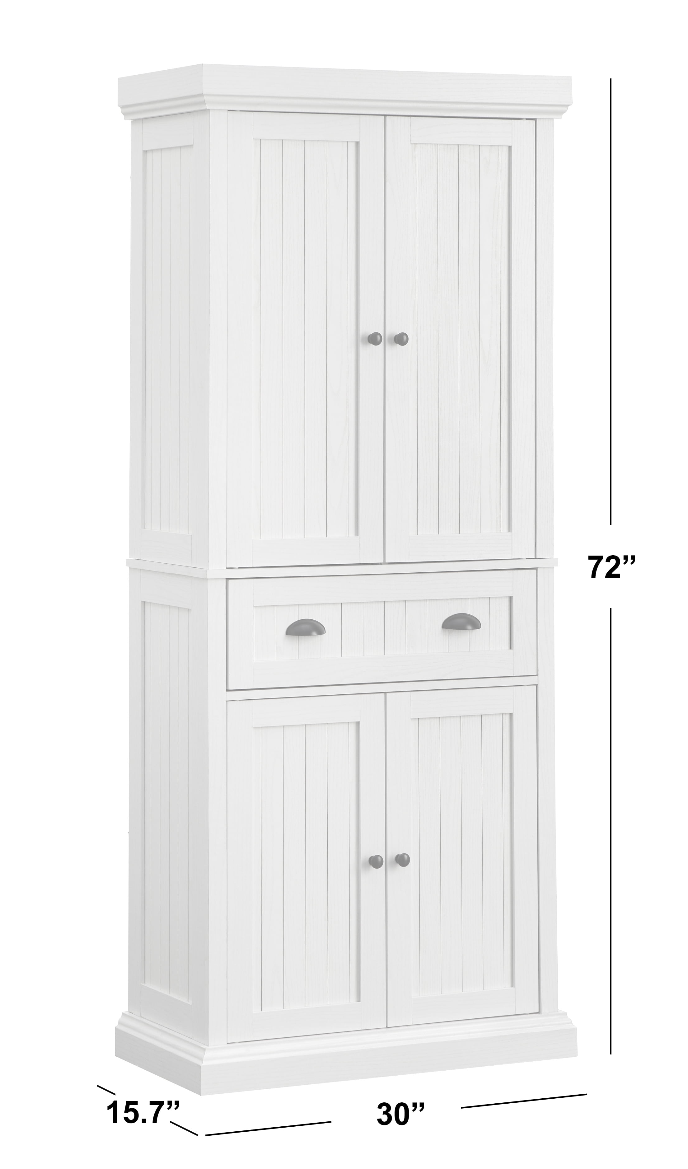 TMS Wenzel Tall Kitchen Cabinet, White