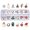 6, variant on Art Decoration Santa Hats Snowflake Christmas Art Rhinestones Supplies Nails Shoes Clothes Ornaments