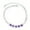 Purple, variant on CZ Stone Ankle Bracelets For Summer, 5"+2" Inch Adjustable Size