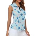 thumbnail image 4 of Whosucclay Starfish Sea Pattern Ladies Golf Shirts Workout Tank Tops for Women, Soft Breathable for Running Hiking Tennis, 4 of 8