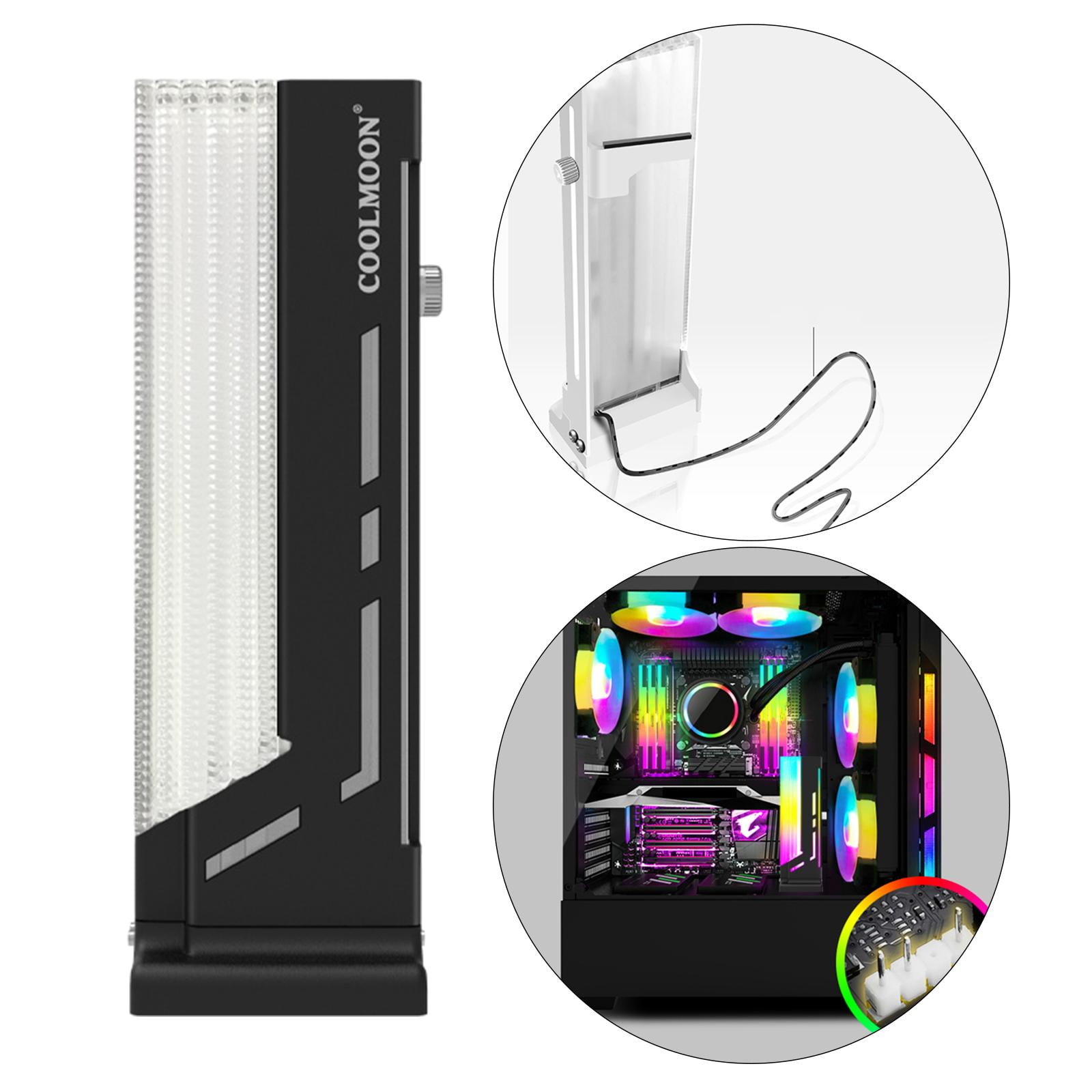 Gadpiparty Gpu Bracket Computer Stand Graphic Card Support Metal 並行輸入品 : Gadpiparty 2sets Graphic Card Cooling Bracket Metal