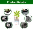 thumbnail image 3 of CQSXDA Square Planter with Automatic Watering System, 22" High Faux Rattan Design Flower Pot for Indoor Outdoor 2-Pack, 3 of 10