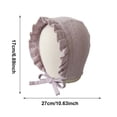 thumbnail image 3 of TFEOQRY Toddler Baby Bonnet Hat Ruffled Edge Breathable Cotton Adjustable Strap UV Protection Summer Sun Hat, 3 of 6