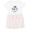 thumbnail image 3 of Inktastic Holiday Snowman Girls Toddler Dress, 3 of 5