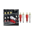 thumbnail image 5 of Simyoung 2 RCA Male to 2 RCA Male Composite Audio Video AV Cable Plug Audio Video Cable White Cables Double RCA Subwoofer Cable for Car Stereo  Marine Audio Mixer Amplifier 5FT 5 Feet, 5 of 6